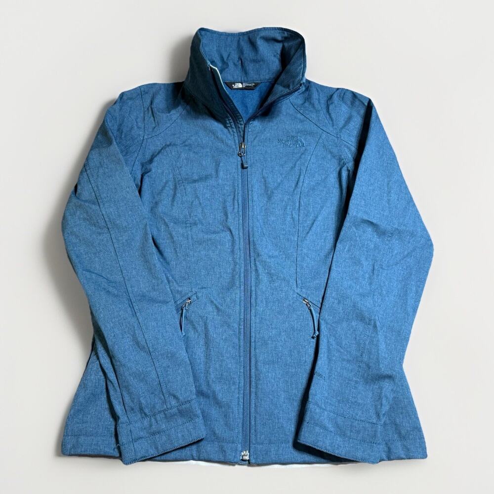 The North Face Park Slope WindWall Softshell Jacket Womens Small‎ Teal Blue